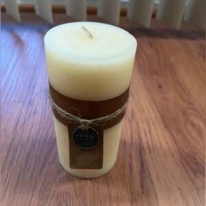 Capri French Vanilla Scented Pillar Candle